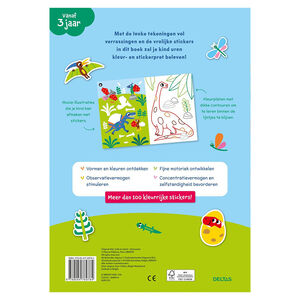 Boek NL Kleur- en stickerpret Lieve Dino’s +3J 