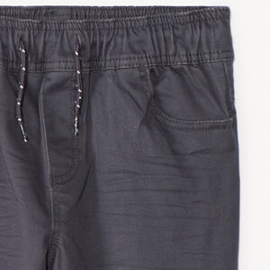 Joggingbroek in effen twill voor jongens 