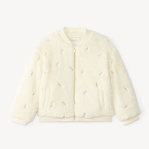 Sherpa geborduurde jas voor meisjes 