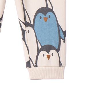 Set van 3 fleece joggings met pinguïnmotief voor babyjongens 