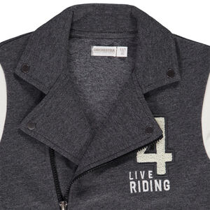 Perfecto in geborstelde fleece met colour block effect voor jongens 