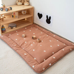 Tapis de parc & Jeu 75x95cm Jersey moelleux Piuma Moka 