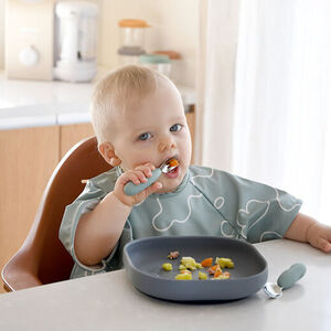 Lot de 2 pré-couverts en inox sage green  