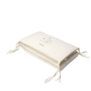 Tour de lit 3 pans en velours Little Deer écru 