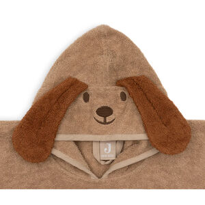 Badponcho badstof - Diego de hond - Biscuit - 75x75 cm 