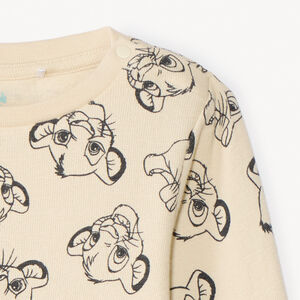 T-shirt met lange mouwen, met Simba Disney-print, voor babyjongens 
