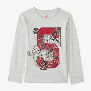 T-shirt met lange mouwen voor jongens met Spider-Man Marvel print 