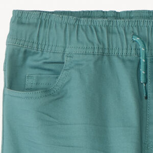 Joggingbroek in effen twill voor jongens 