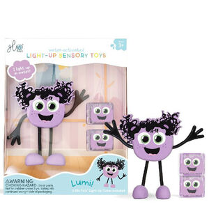 Badspeelgoed 1 Figuurtje & 2 blokjes lichtgevend 3jaar+ Lumi Purple 