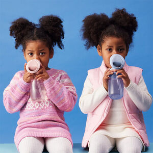 Gourde à paille en silicone antifuite 380ml chill out 