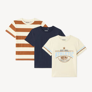 Lot de 3 t-shirts manches courtes fantaisie garçon 