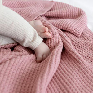 Deken knitted - Vintage - 80x100 cm 