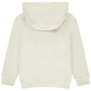 Vest van effen fleece met kap jongens 
