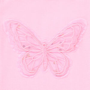 Débardeur patch papillon en tulle et sequins fille 