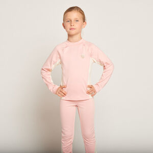 Tweekleurig langarm ski-shirt voor meisjes 