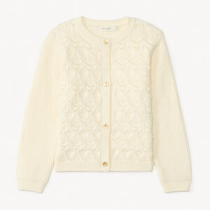 Gilet en tricot fantaisie pour fille 