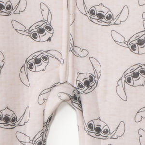 lange jumpsuit met kap en Stitch Disney print voor babyjongens 