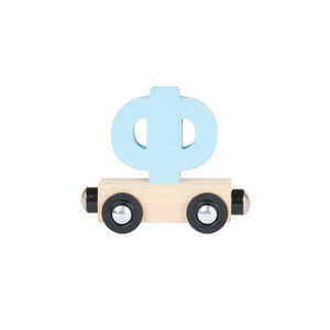 Houten "PHI" wagon - blauw 