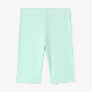 Caleçon cycliste uni in geribbelde stof voor meisjes 