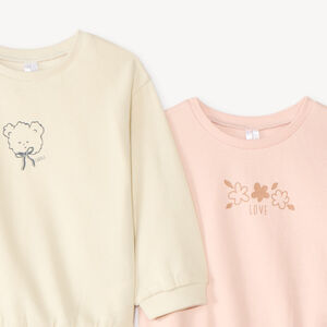 Set van 2 baby jogging outfits in fleece 