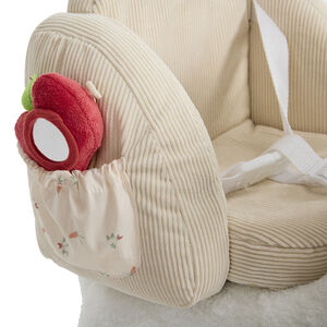 Schommel met 3-punts harnas en 2 zintuiglijk speelgoed 