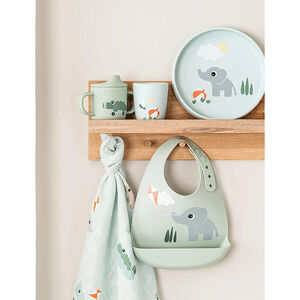 Mini beker in silicone Playground Blauw 