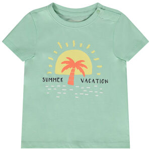 T-shirt korte mouwen fantasieprint voor baby jongen 