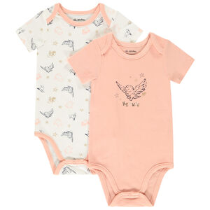 Lot de 2 bodies manches courtes Harry Potter Warner pour bébé fille 