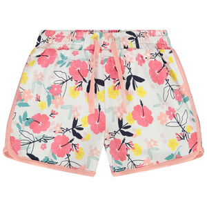 Short in jersey met fantasieprint voor meisjes 