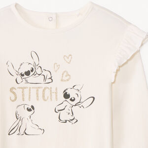 T-shirt met lange mouwen Stitch Disney voor babymeisje 