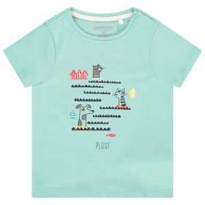 T-shirt manches courtes print animaux pour bébé garçon 