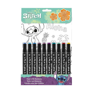 Set de coloriage par numéros avec 10 feutres Stitch Disney 