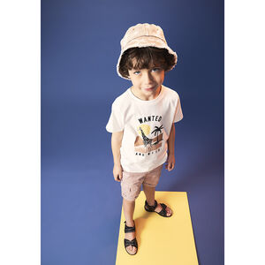 T-shirt manches courtes en jersey print fantaisie pour garçon 