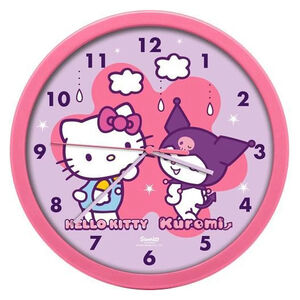 Horloge murale 25 cm Hello Kitty Kuromi 