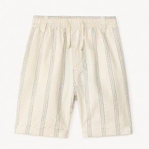Gestreepte katoenen bermuda voor jongens 
