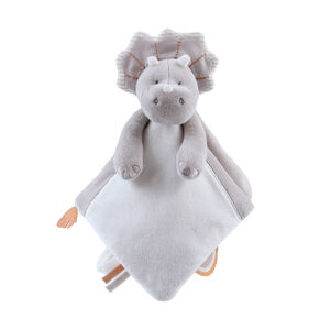 Doudou marionnette en veloudoux Ops gris 