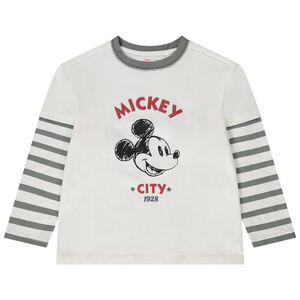 T-shirt met lange mouwen 2-in-1 effect Mickey voor jongens 