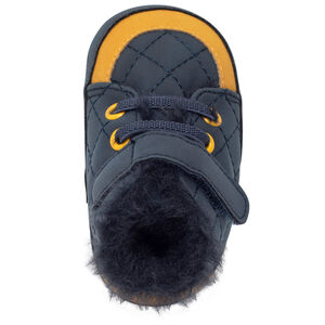 Bottillons avec empiècements colorés et surpiqûres pour bébé garçon 