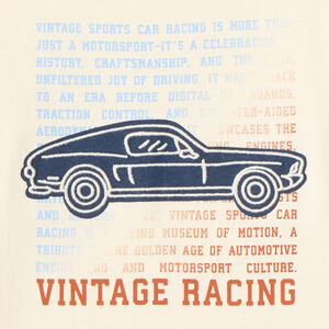 T-shirt met lange mouwen voor jongens met vintage geborduurde auto 