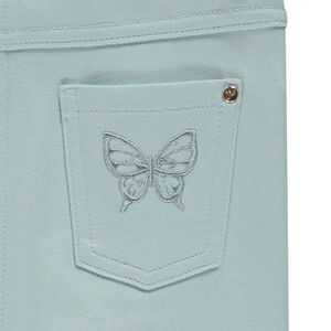 Broek skinny milano met vlinderborduursel voor meisjes 