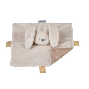 Doudou plat lapin Lapidou beige phosphorescent 