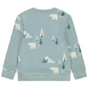 Fleece sweatshirt met fantasieprint jongens 