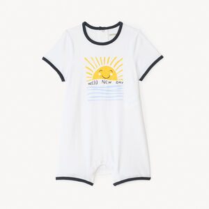 Set van 2 korte jumpsuits met zonnenmotief voor jongensbaby's 