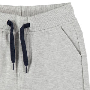 Bermuda in effen molleton met elastische taille voor jongens 