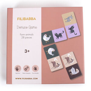 Jeu de Domino 28pcs Animaux de la ferme 3ans+ 