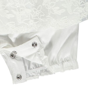 Combinaison de cérémonie brodée effet 2 en 1 pour bébé fille 