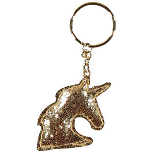 Porte-clé licorne pailletée pour fille 