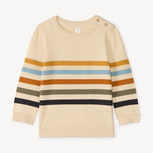 Pull en tricot fantaisie rayé pour bébé garçon 