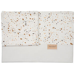 Drap + Taie Lit Sprinkles Taupe 100x150cm 