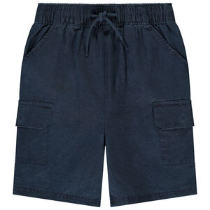 Bermuda uni avec poches façon cargo pour bébé garçon  